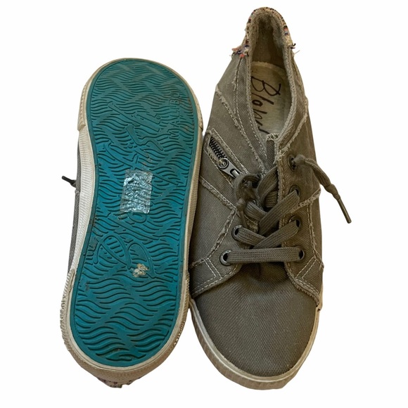 BLOWFISH MALIBU GRAY Canvas Slip On Sneakers Shoes - Picture 4 of 7